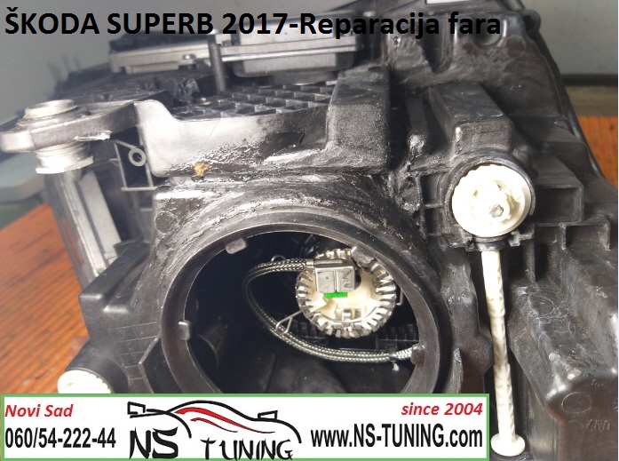 skoda superb 3 2016 2017 2018 2019 2020 godiste xenon far d3s sijalica philips  ugradnja reparacija novi sad tuning
